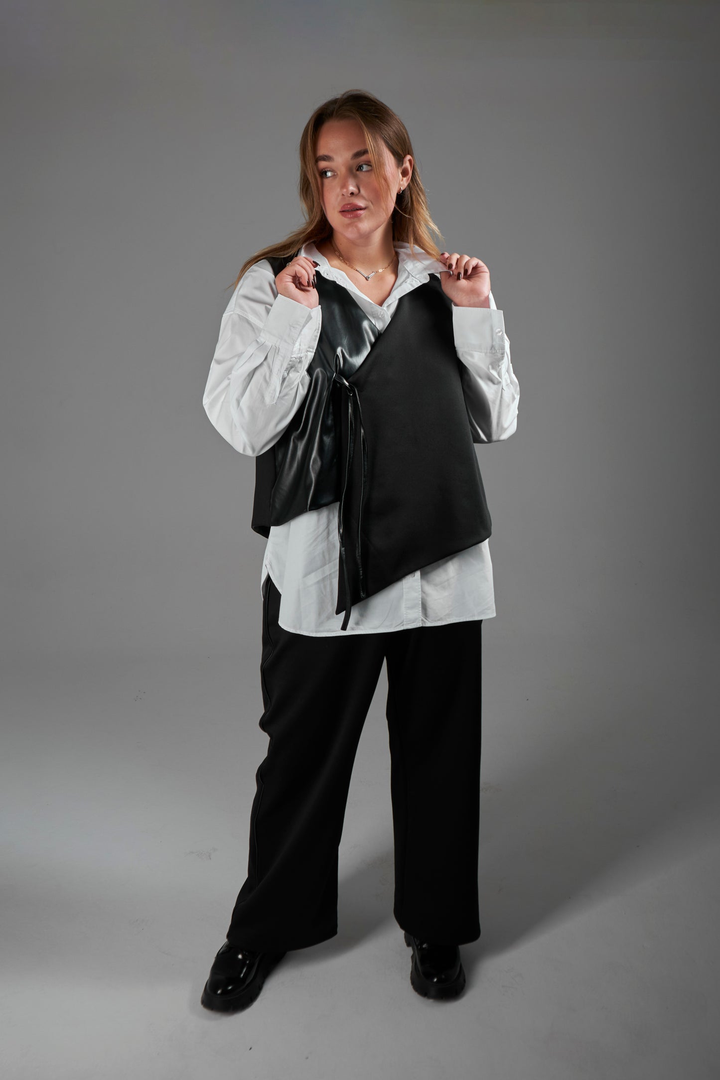 Oversized Asymmetrical Vest