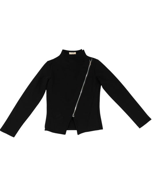 Fitted French Terry Cotton Jacket