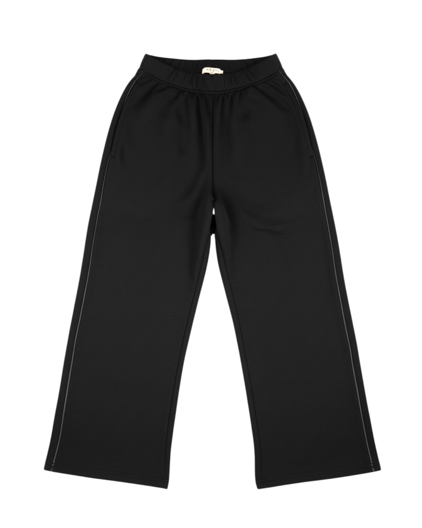 Elevated Track Pant with Luxe Faux Leather Side Accents
