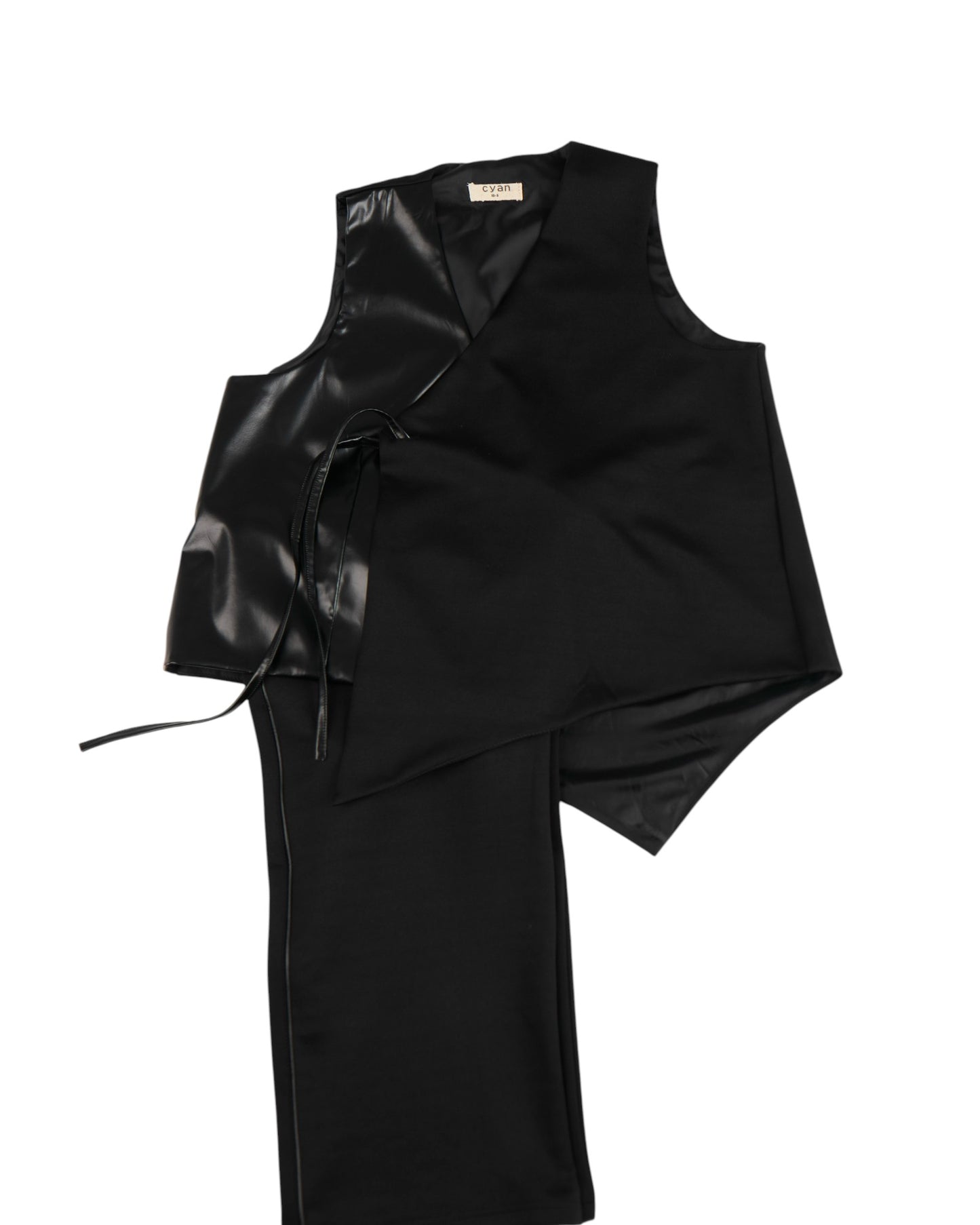 Elevated Track Pant with Luxe Faux Leather Side Accents